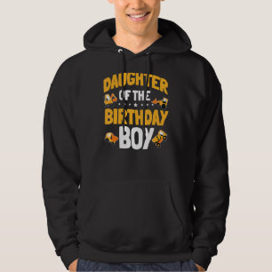 Daughter Of The Birthday Boy Construction Worker B Hoodie
