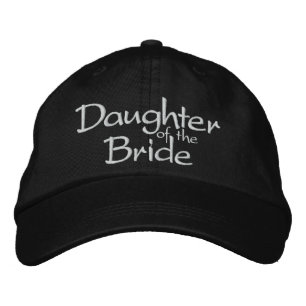 Daughter of the Bride Embroidered Wedding Cap