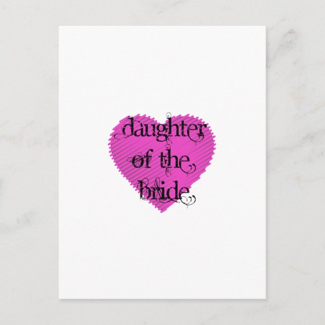 Daughter of the Bride Postcard (Front)
