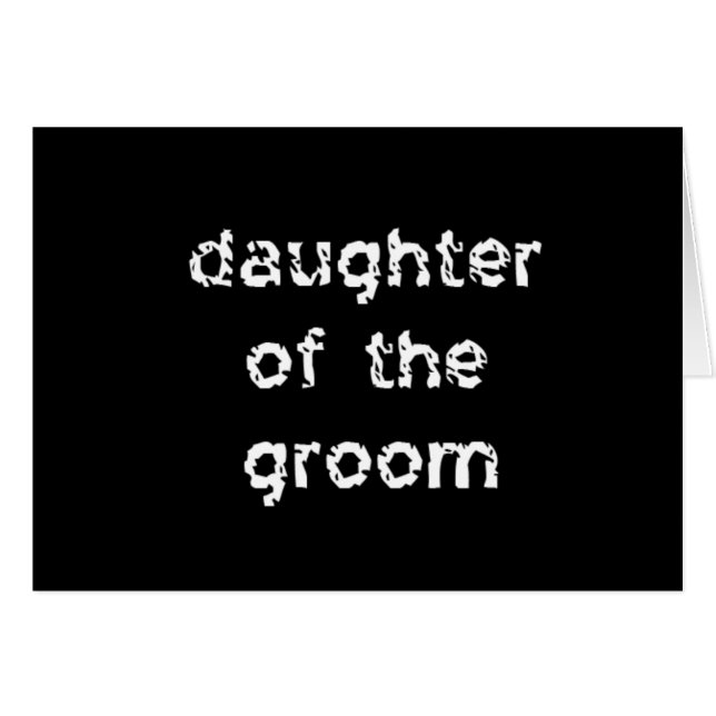 Daughter of the Groom (Front Horizontal)