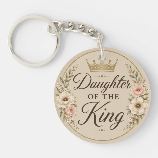 Daughter of the King Acrylic  Key Ring (Front)