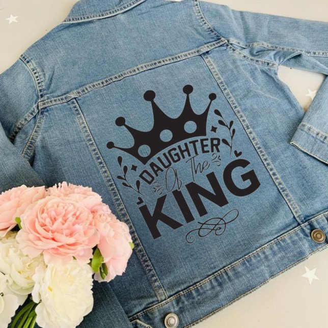 Daughter of the King Christian Teen Denim Jacket (Creator Uploaded)