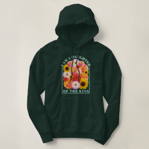 Daughter of The King Christian Wildflower Hoodie