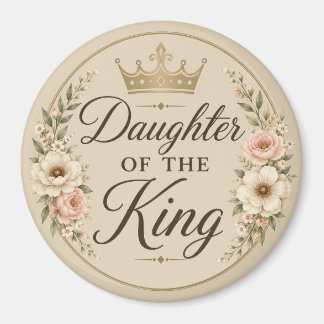 Daughter of the King Elegant Refrigerator Magnet