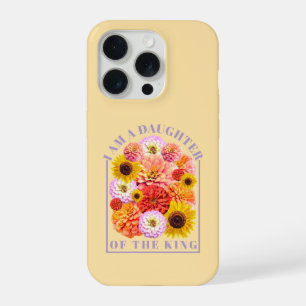 Daughter of the King Floral Affirmation iPhone 15 Pro Case