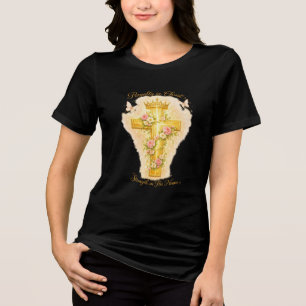 Daughter of the King-Royalty in Christ Tri-Blend Shirt