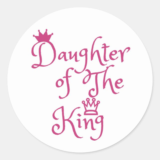 Daughter of The King Stickers (Front)