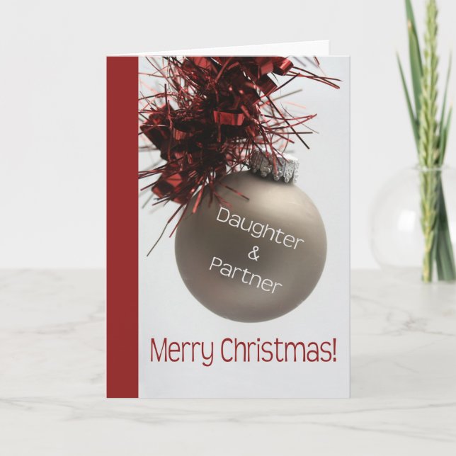 Daughter & Partner Christmas Card (Front)