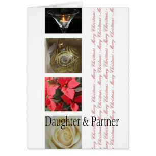 Daughter & Partner Christmas red, black & white