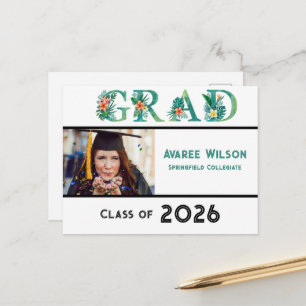 Daughter Photo High School Graduation 2026 Postcard