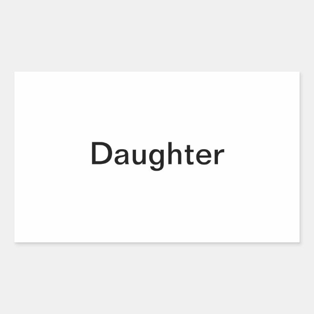 "Daughter" Photo Label (Front)