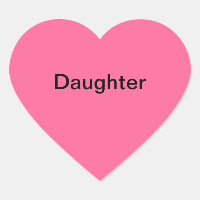 "Daughter" Photo Label (Front)