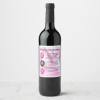 Daughter  Poem Wine Bottle Label -  30th Birthday