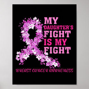 Daughter’s Fight Is My Fight Breast Cancer Awarene Poster