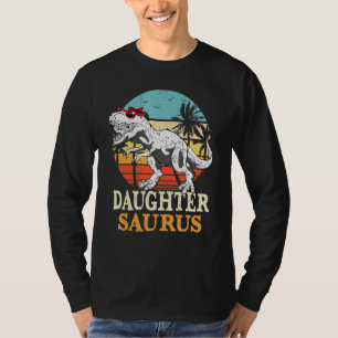 Daughter Saurus Dinosaur Matching Family Mothers D T-Shirt