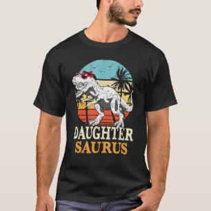 Daughter Saurus Dinosaur Matching Family Mothers D T-Shirt