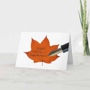 Daughter  Thanksgiving Card