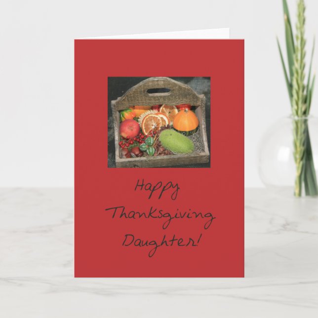 Daughter  Thanksgiving Card (Front)