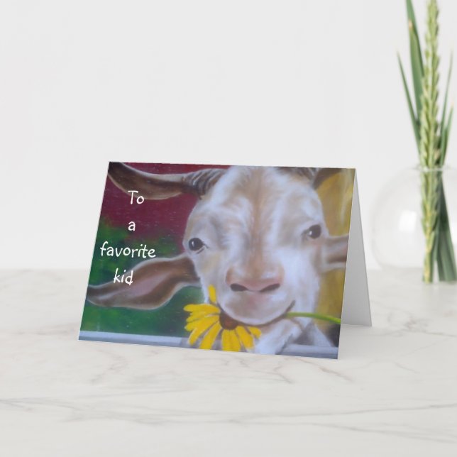 DAUGHTER-TO A FAVORITE KID CARD (Front)