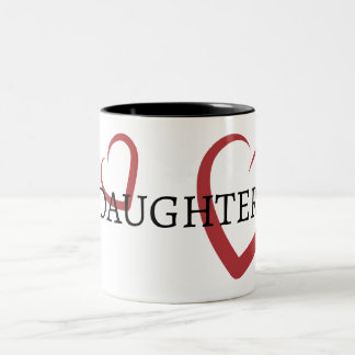 DAUGHTER Typography Two-Tone Coffee Mug