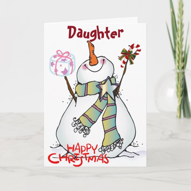*DAUGHTER* U MAKE EVERYONE HAPPY EVERYDAY~ HOLIDAY CARD (Front)