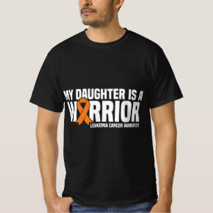 Daughter Warrior Orange Ribbon Leukaemia Cancer Aw T-Shirt
