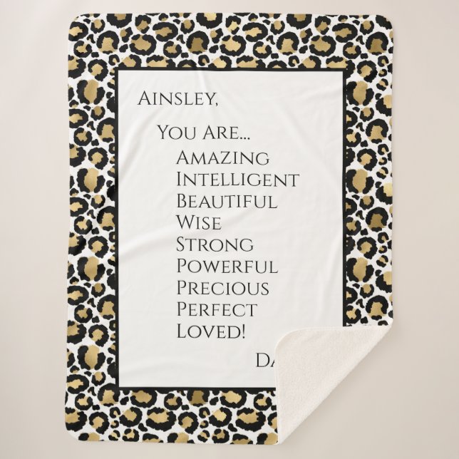 Daughter You Are Amazing Sherpa Blanket (Front)