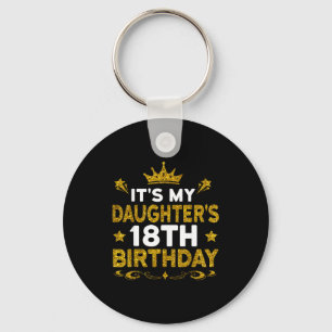 Daughter's 18th birthday happy birthday 18 years key ring