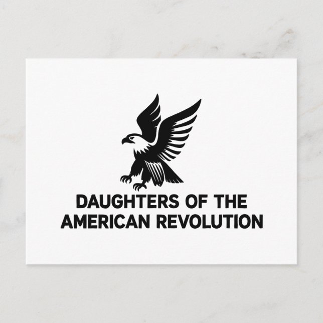 Daughters American Revolution Descendant Patriot Postcard (Front)