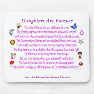 Daughters Are Forever Poem Mousepad