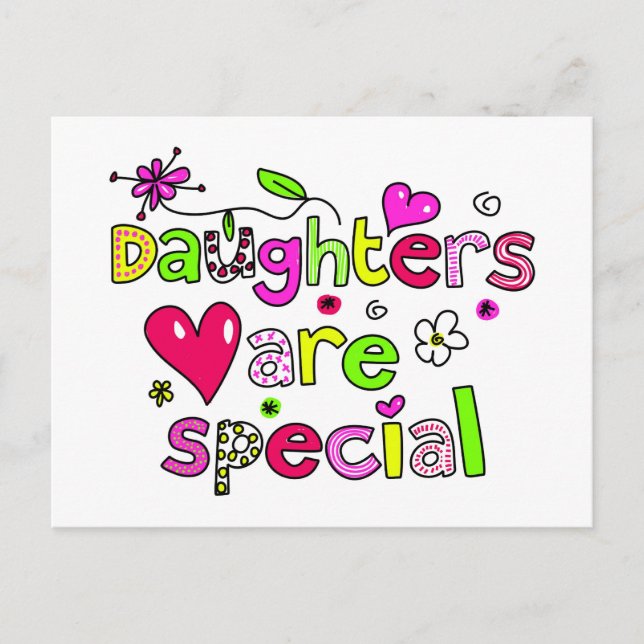 Daughters are Special Postcard (Front)