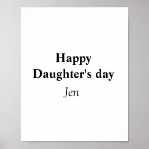 daughters day add your name text image editable i poster