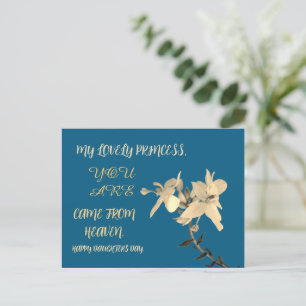 DAUGHTERS DAY FLOWER GIFT POSTCARD