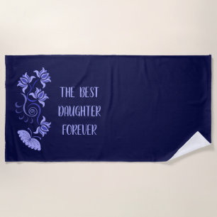 DAUGHTER'S DAY GIFT FROM MOM, DAD, GRANDMOTHER, BEACH TOWEL