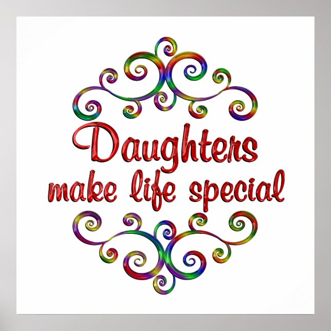 Daughters Make Life Special Poster (Front)
