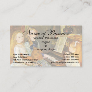 Daughters of Catulle Mendes; Pierre Auguste Renoir Business Card