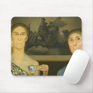 Daughters of Revolution by Grant Wood Mouse Pad