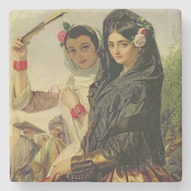 Daughters of the Alhambra Stone Coaster (Front)