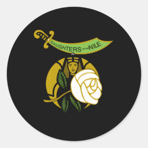 Daughters Of The Nile Oes Sister Don Eastern Star Classic Round Sticker