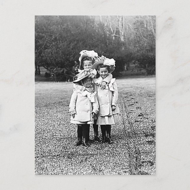 Daughters tsar of Russia, Olga, Tatiana, Maria Postcard (Front)