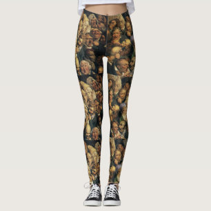 Daumier’s Expressions art leggings