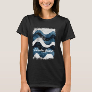 Dauphin Island Alabama Summer Vacation Dolphin Vin T-Shirt