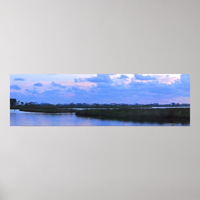Dauphin Island Bayside Panorama Poster (Front)