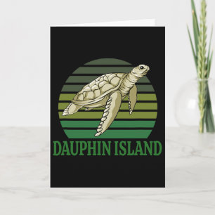 Dauphin Island Sea Turtle  Card