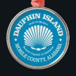 Dauphin Island (seashell) Metal Tree Decoration<br><div class="desc">Dauphin Island,  Alabama.</div>