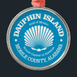 Dauphin Island (seashell) Metal Tree Decoration<br><div class="desc">Dauphin Island,  Alabama.</div>