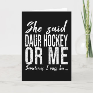 Daur Hockey funny sports gift Card
