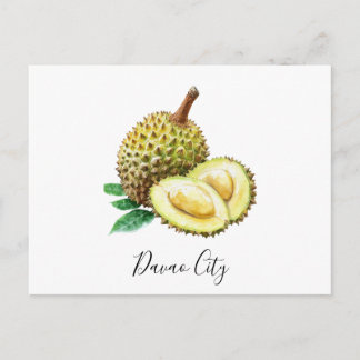 Davao City Durian Postcard – Tropical Philippines 