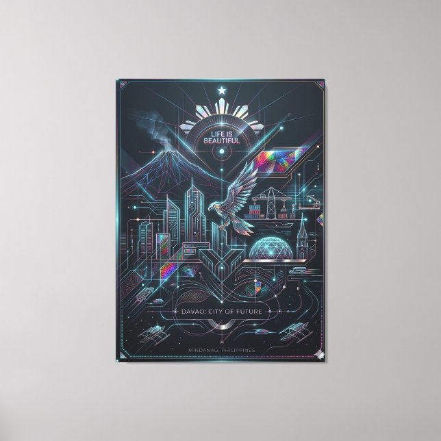 Davao: City of Future Canvas Print (Front)