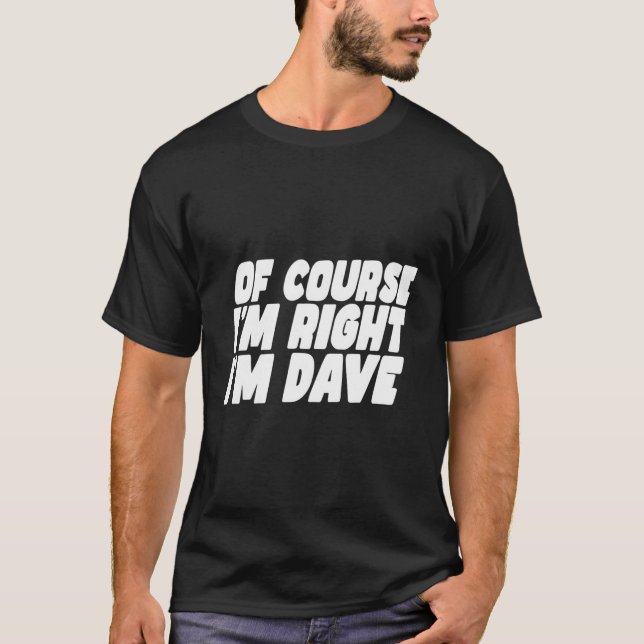 Dave David T-Shirt (Front)